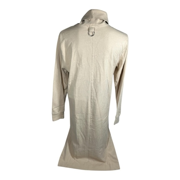 Tibi Punto Milano Turtleneck T-Shirt Dress XS Runs Large Beige Knee Length - Picture 7 of 13